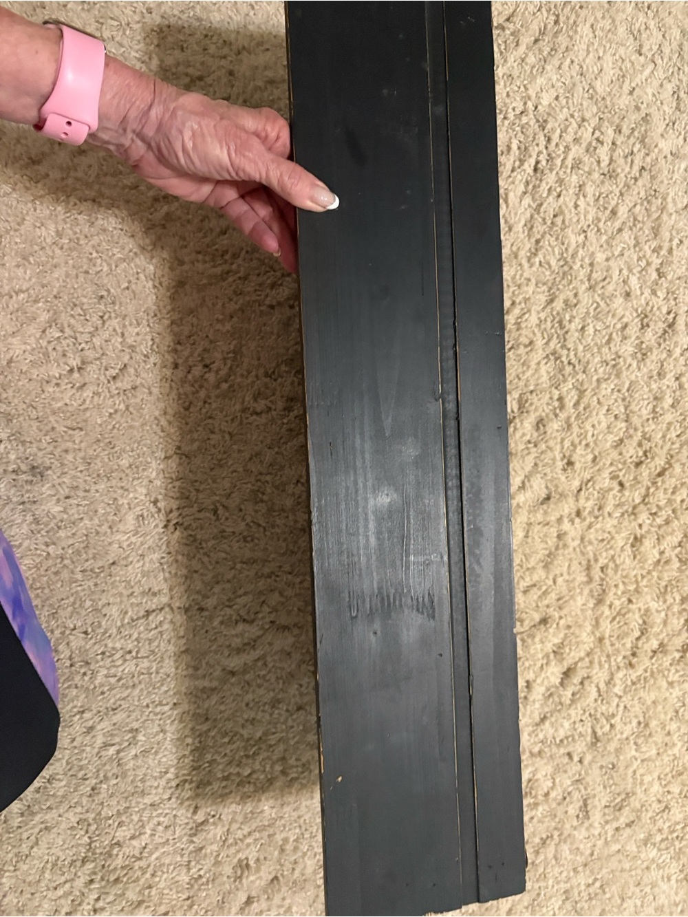 Ornate Bronze Wall Shelf with Antique Detailing - Picture 3 of 3